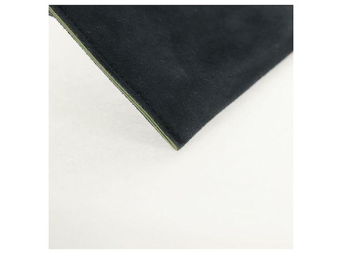 Pochette Chrome Hearts Suede Grigio Auth 140404M Marrone - vista 15