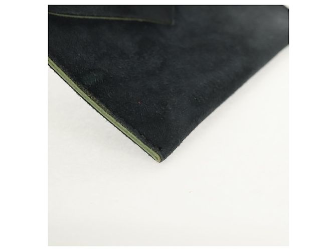 Pochette Chrome Hearts Suede Grigio Auth 140404M Marrone - vista 7