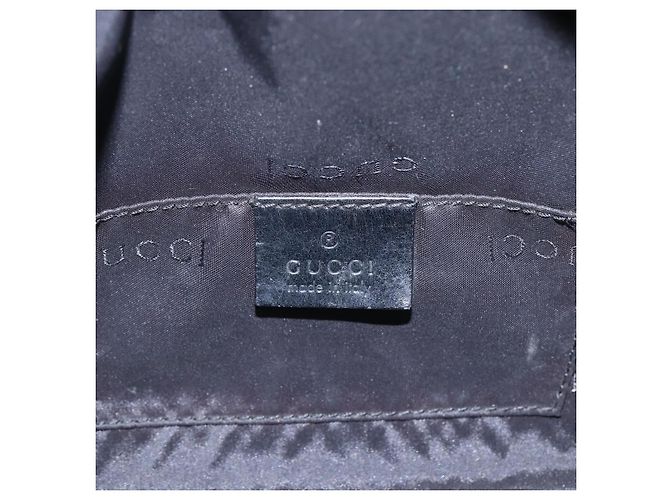 Borsa a Spalla GUCCI Nylon Nero Argento 000 0602 Auth ep12075 - vista 17