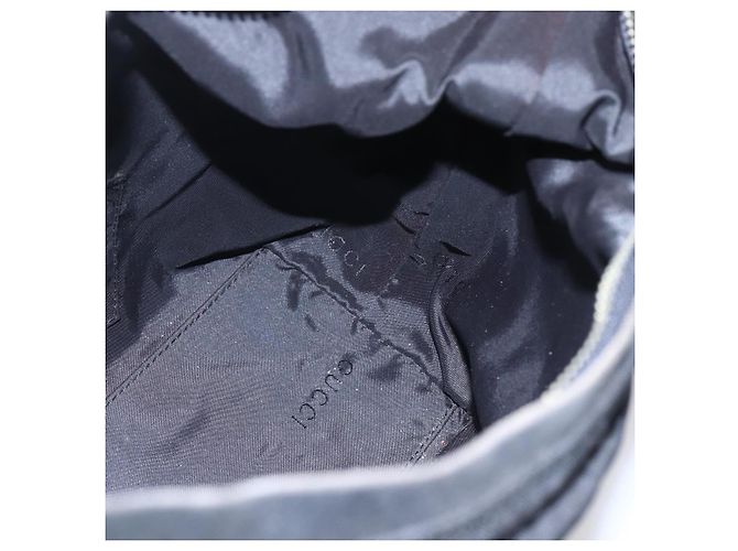Borsa a Spalla GUCCI Nylon Nero Argento 000 0602 Auth ep12075 - vista 18