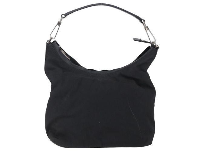 Borsa a Spalla GUCCI Nylon Nero Argento 000 0602 Auth ep12075 - vista 2