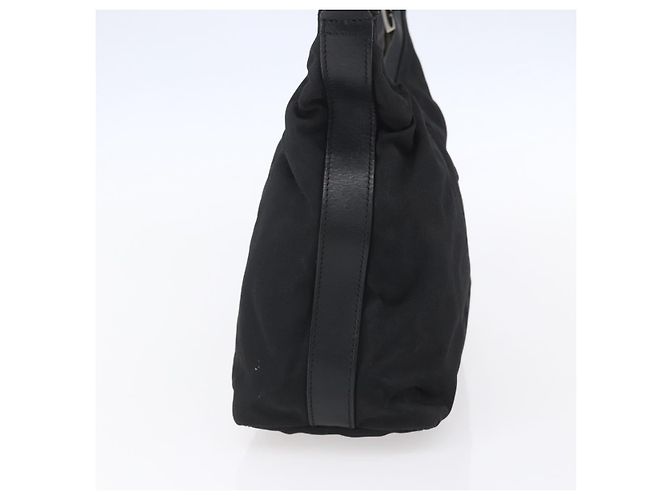 Borsa a Spalla GUCCI Nylon Nero Argento 000 0602 Auth ep12075 - vista 3