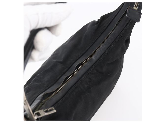 Borsa a Spalla GUCCI Nylon Nero Argento 000 0602 Auth ep12075 - vista 6