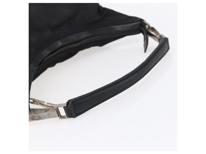 Borsa a Spalla GUCCI Nylon Nero Argento 000 0602 Auth ep12075 - vista 7