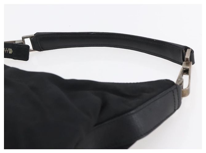 Borsa a Spalla GUCCI Nylon Nero Argento 000 0602 Auth ep12075 - vista 8