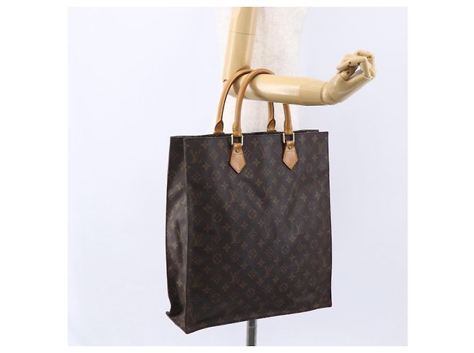 LOUIS VUITTON Borsa Sac Plat Monogram M51140 LV Auth 150241 Monogramma - vista 19