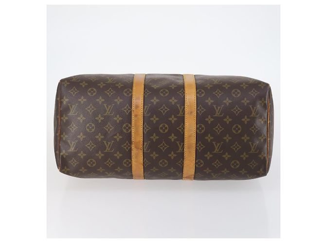 LOUIS VUITTON Borsa Boston Monogram Keepall 45 M41428 LV Auth 146595 Monogramma - vista 5