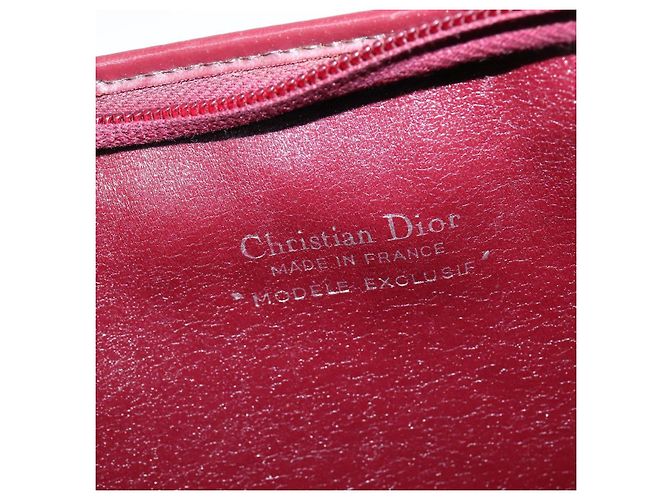 Borsa a Spalla in Tela Trotter Christian Dior Rossa Oro Auth 150751 Rosso D'oro - vista 11