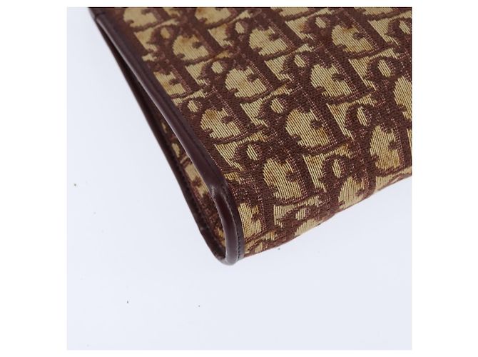 Borsa a Spalla in Tela Trotter Christian Dior Rossa Oro Auth 150751 Rosso D'oro - vista 15