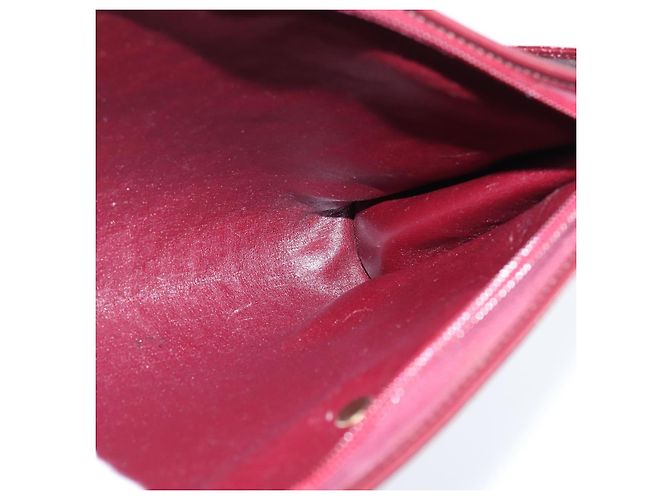 Borsa a Spalla in Tela Trotter Christian Dior Rossa Oro Auth 150751 Rosso D'oro - vista 18