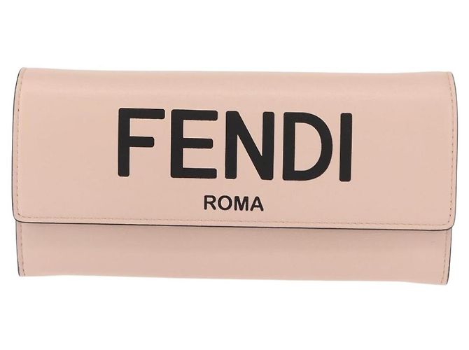 FENDI Portafoglio Lungo in Pelle Rosa Oro Auth 148474 D'oro - vista 13