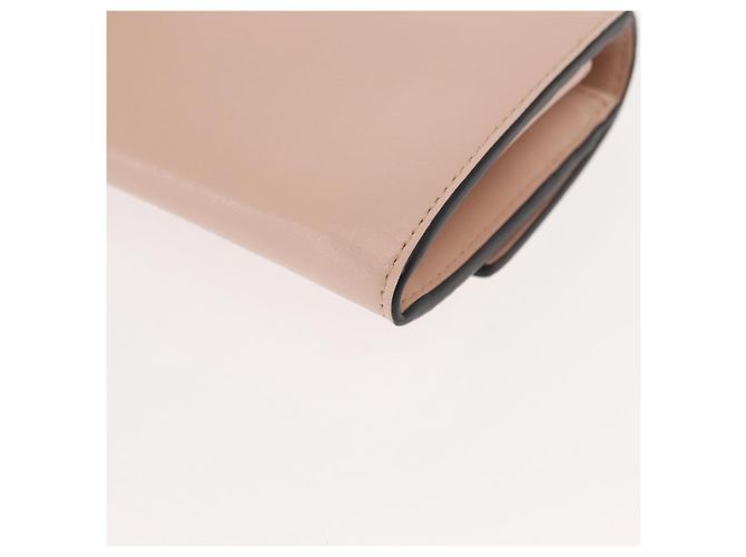 FENDI Portafoglio Lungo in Pelle Rosa Oro Auth 148474 D'oro - vista 16
