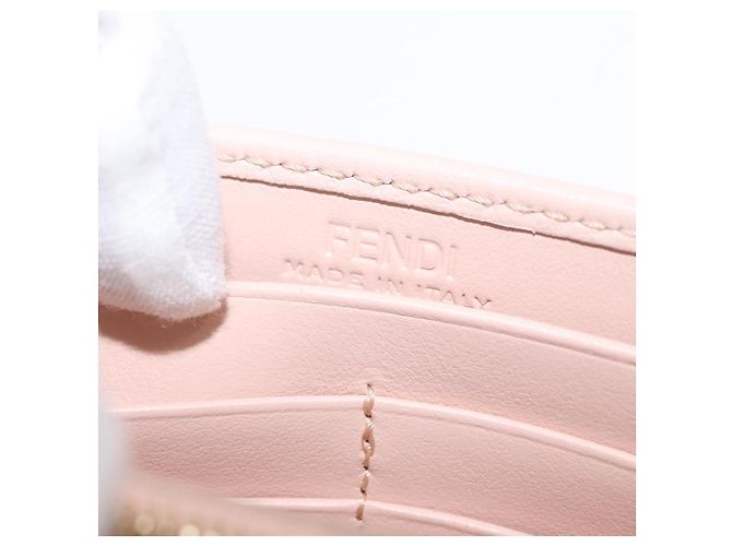 FENDI Portafoglio Lungo in Pelle Rosa Oro Auth 148474 D'oro - vista 17