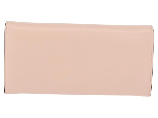 FENDI Portafoglio Lungo in Pelle Rosa Oro Auth 148474 D'oro - vista 2