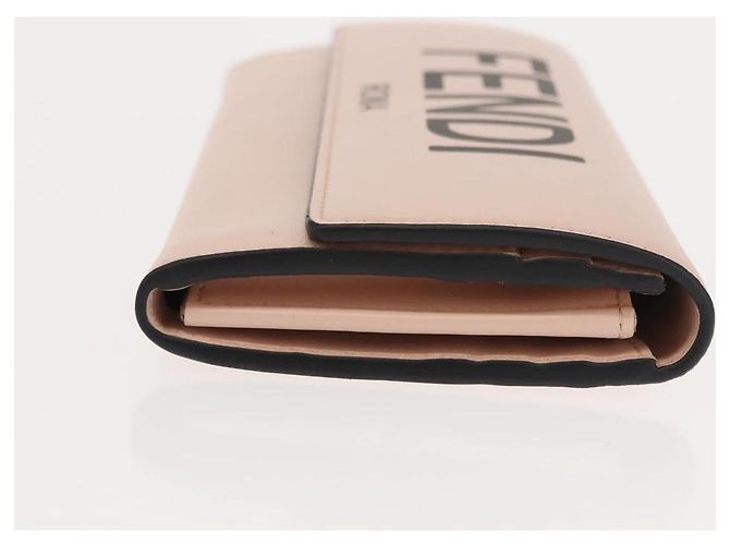 FENDI Portafoglio Lungo in Pelle Rosa Oro Auth 148474 D'oro - vista 3