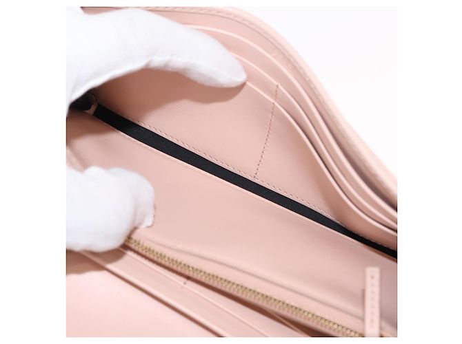 FENDI Portafoglio Lungo in Pelle Rosa Oro Auth 148474 D'oro - vista 9