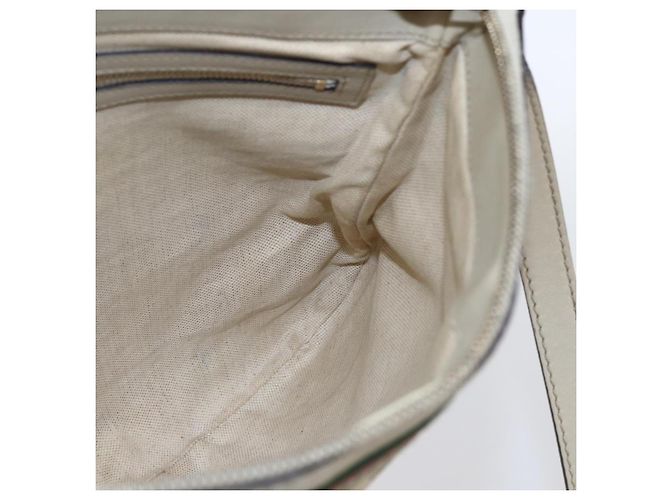 Borsa Pretty Sherry Line in tela GG Gucci beige e oro 257065 Auth 151008 D'oro - vista 19
