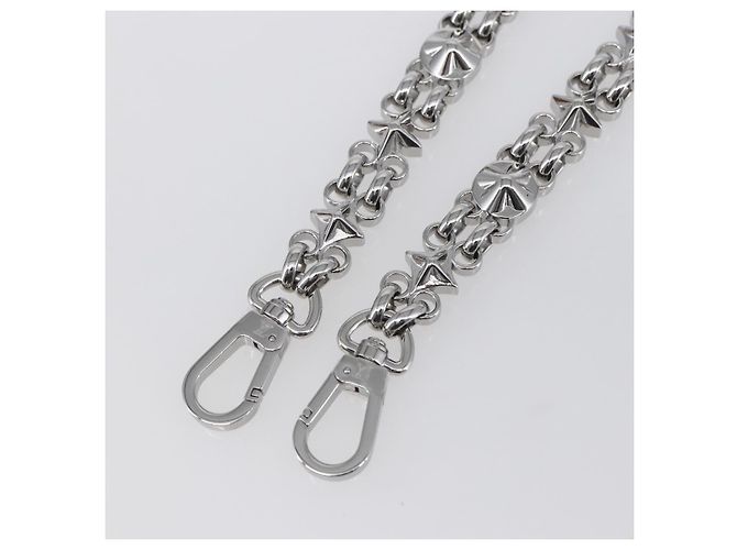 LOUIS VUITTON Cinghia a catena in metallo 60 cm Argento LV Auth 150648 - vista 3