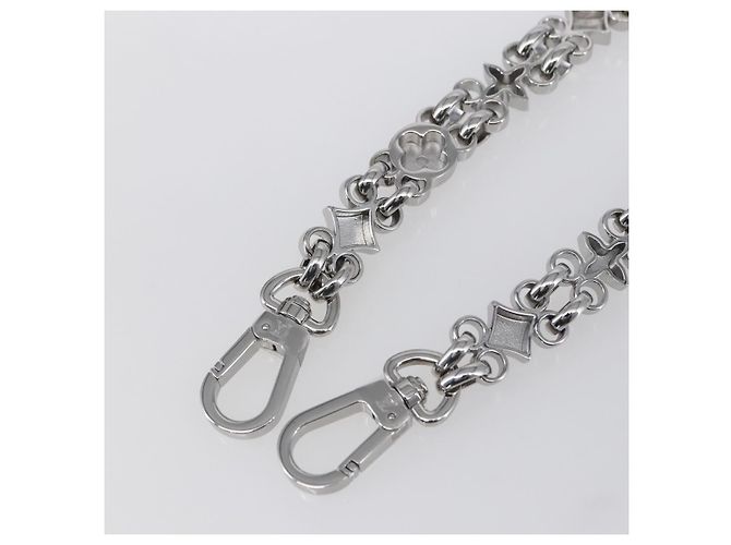 LOUIS VUITTON Cinghia a catena in metallo 60 cm Argento LV Auth 150648 - vista 7