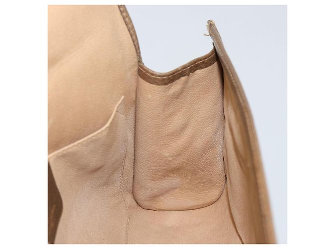 GUCCI GG Supreme Borsa Clutch Sherry Line PVC Beige Oro 89 01 030 Auth 150270 D'oro - vista 19