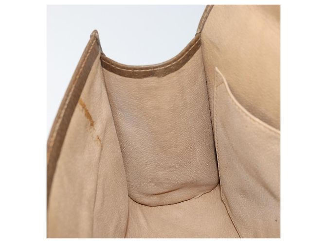GUCCI GG Supreme Borsa Clutch Sherry Line PVC Beige Oro 89 01 030 Auth 150270 D'oro - vista 20