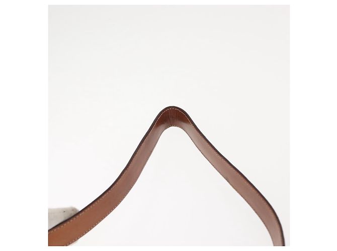 Céline Borsa a spalla circolare in tela Macadam CELINE in pelle PVC marrone oro Auth 148185 D'oro - vista 14