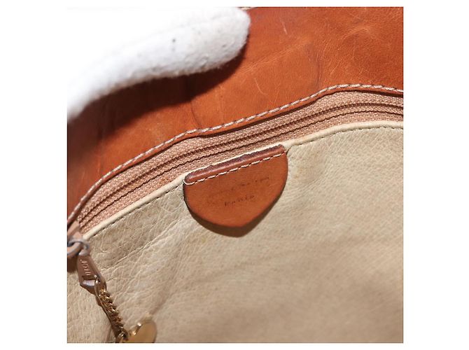 Céline Borsa a spalla circolare in tela Macadam CELINE in pelle PVC marrone oro Auth 148185 D'oro - vista 19