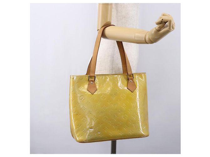 LOUIS VUITTON Borsa a Mano Monogram Vernis Houston Grigio M91053 LV Auth th6530 - vista 25