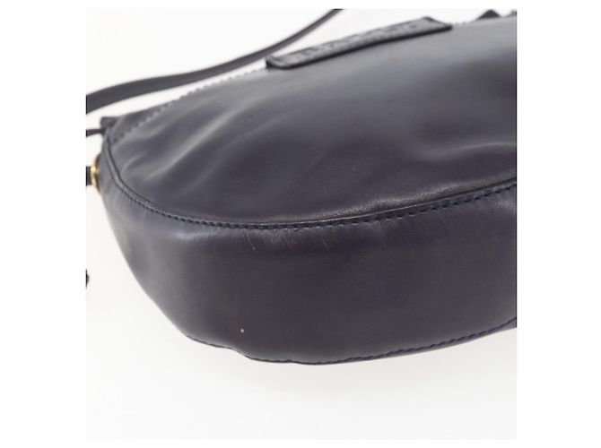 BALLY Bolsa de Ombro de Couro Roxa Dourada Auth bs31439 Dourado Roxo - vista 11