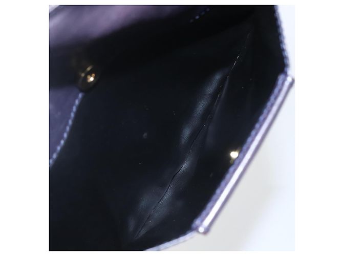 BALLY Bolsa de Ombro de Couro Roxa Dourada Auth bs31439 Dourado Roxo - vista 22