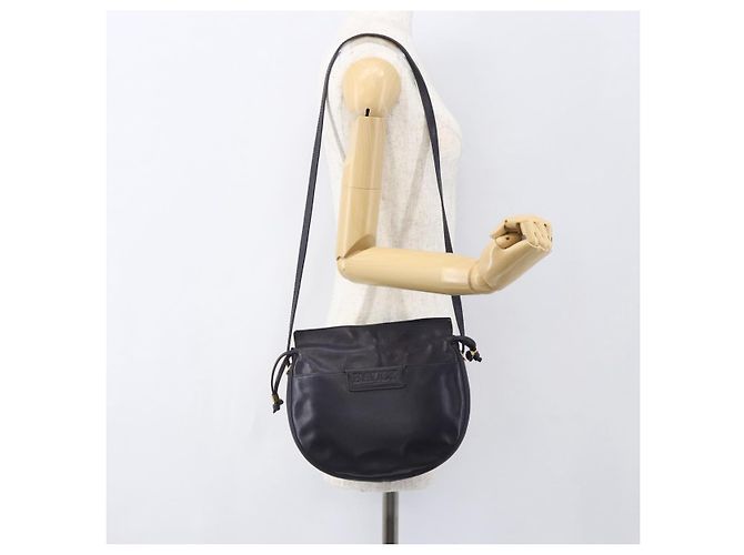 BALLY Bolsa de Ombro de Couro Roxa Dourada Auth bs31439 Dourado Roxo - vista 23