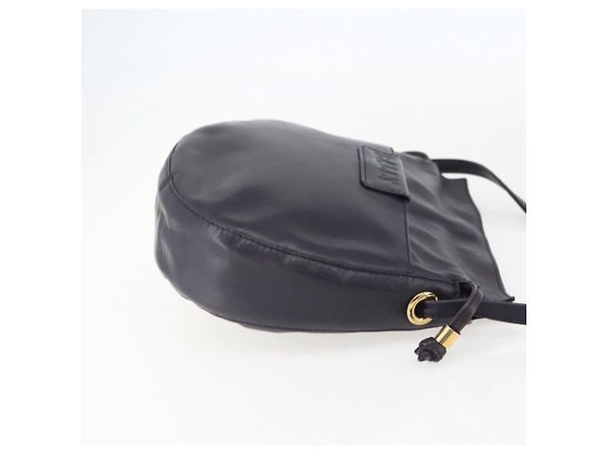 BALLY Bolsa de Ombro de Couro Roxa Dourada Auth bs31439 Dourado Roxo - vista 5