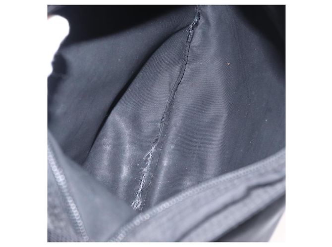 Borsa a Spalla PRADA in Nylon Nero Argento Autentica bs31365 - vista 11