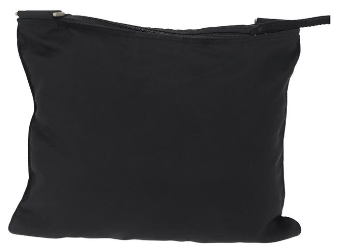 Borsa a Spalla PRADA in Nylon Nero Argento Autentica bs31365 - vista 2