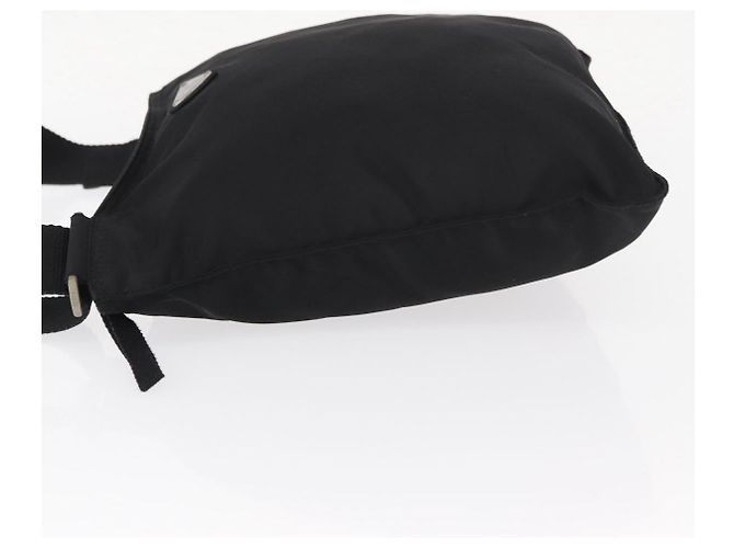 Borsa a Spalla PRADA in Nylon Nero Argento Autentica bs31365 - vista 4