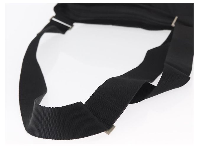 Borsa a Spalla PRADA in Nylon Nero Argento Autentica bs31365 - vista 7
