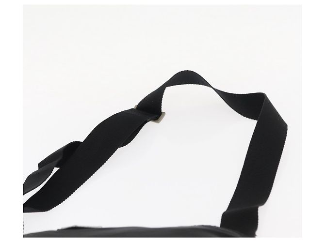 Borsa a Spalla PRADA in Nylon Nero Argento Autentica bs31365 - vista 8