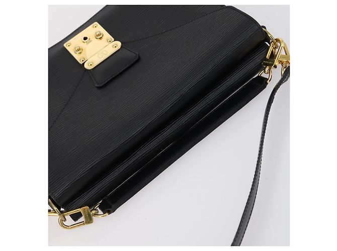 LOUIS VUITTON Clutch Biface Epi Nero M52322 LV Auth mr1641 - vista 6