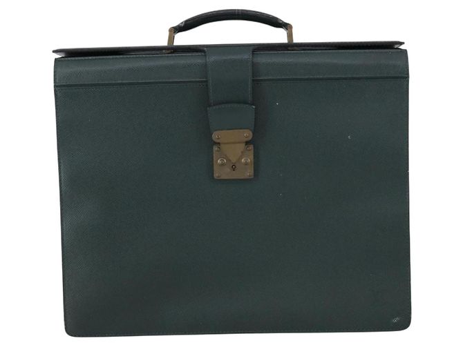 LOUIS VUITTON Taiga Pilot Case Ural Borsa da Lavoro Épicea M30024 LV Auth bs31099 - vista 13