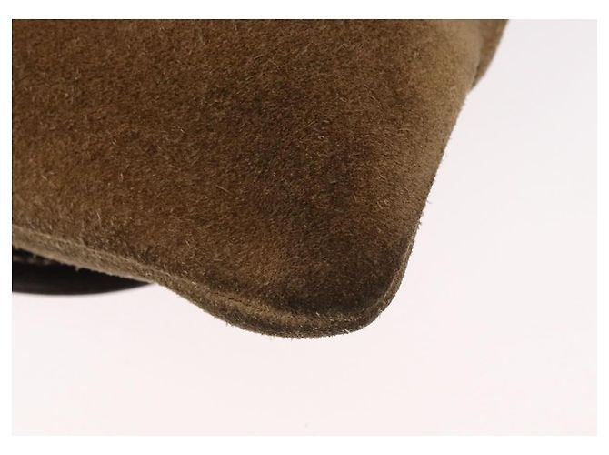 LOEWE Borsa a Spalla Anagram Camoscio Beige Oro Auth 151693 D'oro - vista 15