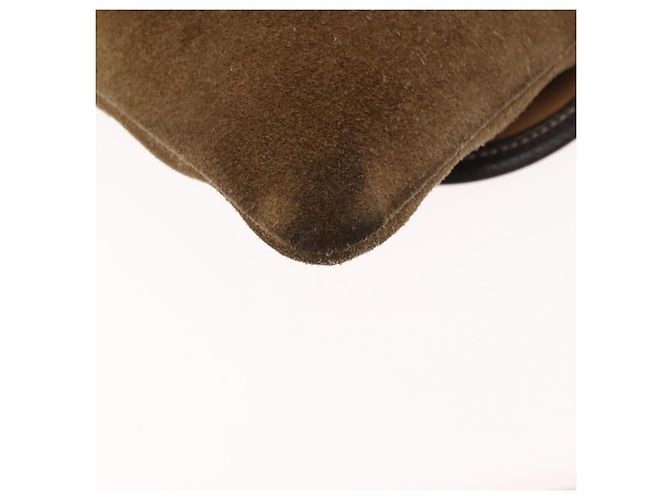 LOEWE Borsa a Spalla Anagram Camoscio Beige Oro Auth 151693 D'oro - vista 16