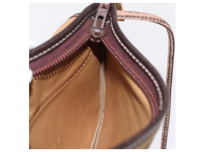 LOEWE Borsa a Spalla Anagram Camoscio Beige Oro Auth 151693 D'oro - vista 18