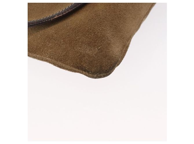 LOEWE Borsa a Spalla Anagram Camoscio Beige Oro Auth 151693 D'oro - vista 9