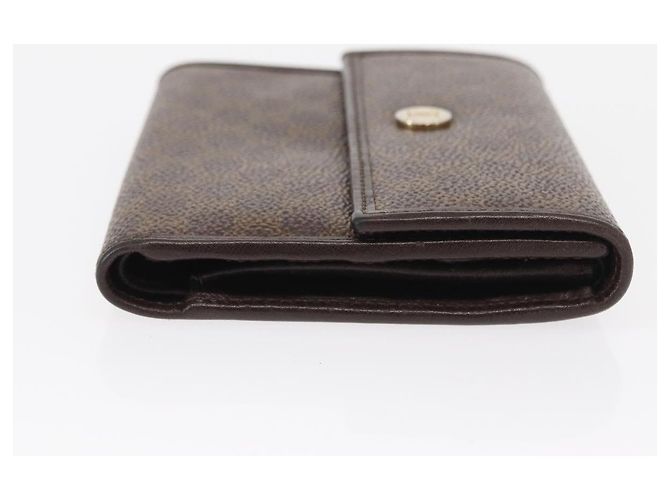Céline Portafoglio in tela Macadam CELINE PVC 3 pezzi Marrone Beige Auth bs31476 - vista 12