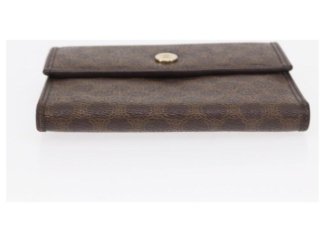 Céline Portafoglio in tela Macadam CELINE PVC 3 pezzi Marrone Beige Auth bs31476 - vista 14