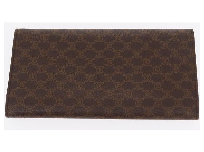 Céline Portafoglio in tela Macadam CELINE PVC 3 pezzi Marrone Beige Auth bs31476 - vista 19
