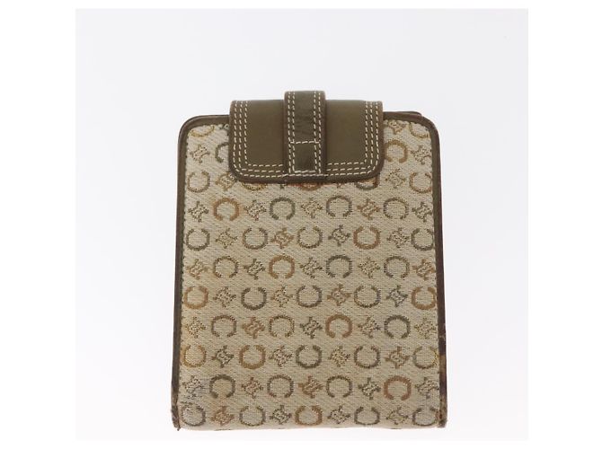 Céline Portafoglio in tela Macadam CELINE PVC 3 pezzi Marrone Beige Auth bs31476 - vista 3