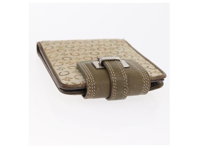Céline Portafoglio in tela Macadam CELINE PVC 3 pezzi Marrone Beige Auth bs31476 - vista 5