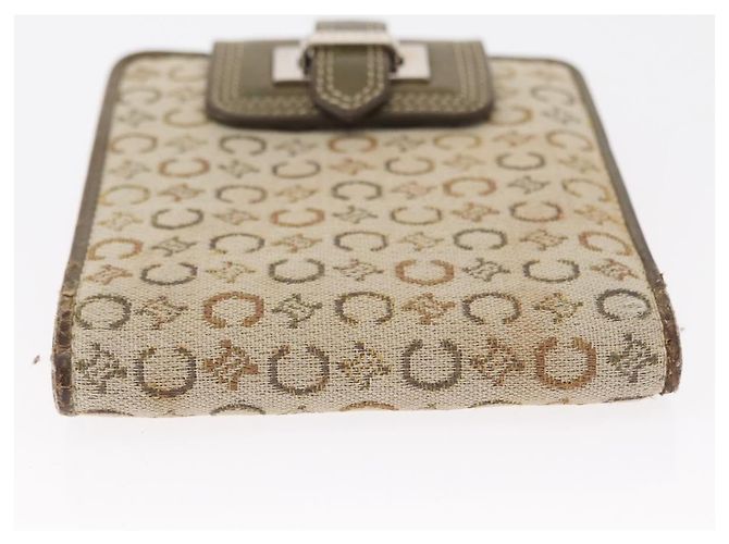 Céline Portafoglio in tela Macadam CELINE PVC 3 pezzi Marrone Beige Auth bs31476 - vista 6