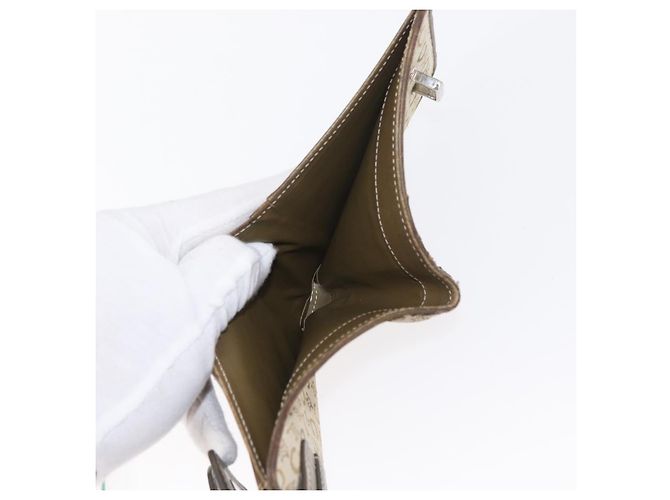 Céline Portafoglio in tela Macadam CELINE PVC 3 pezzi Marrone Beige Auth bs31476 - vista 9
